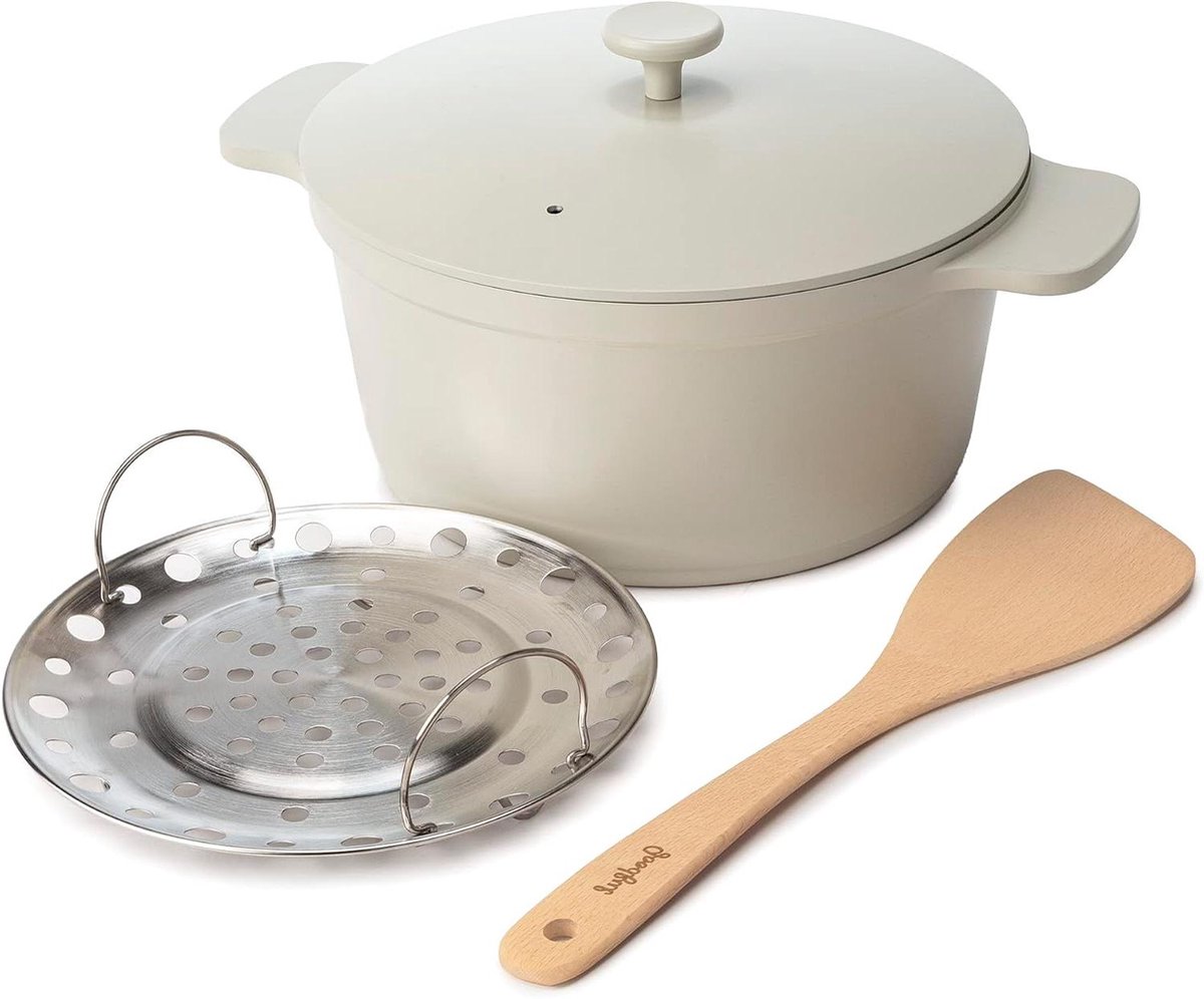 Alles-in-één Pot - Nederlandse Oven - Langzaam Garen - Steengoed Materiaal - 47 Liter - Steen