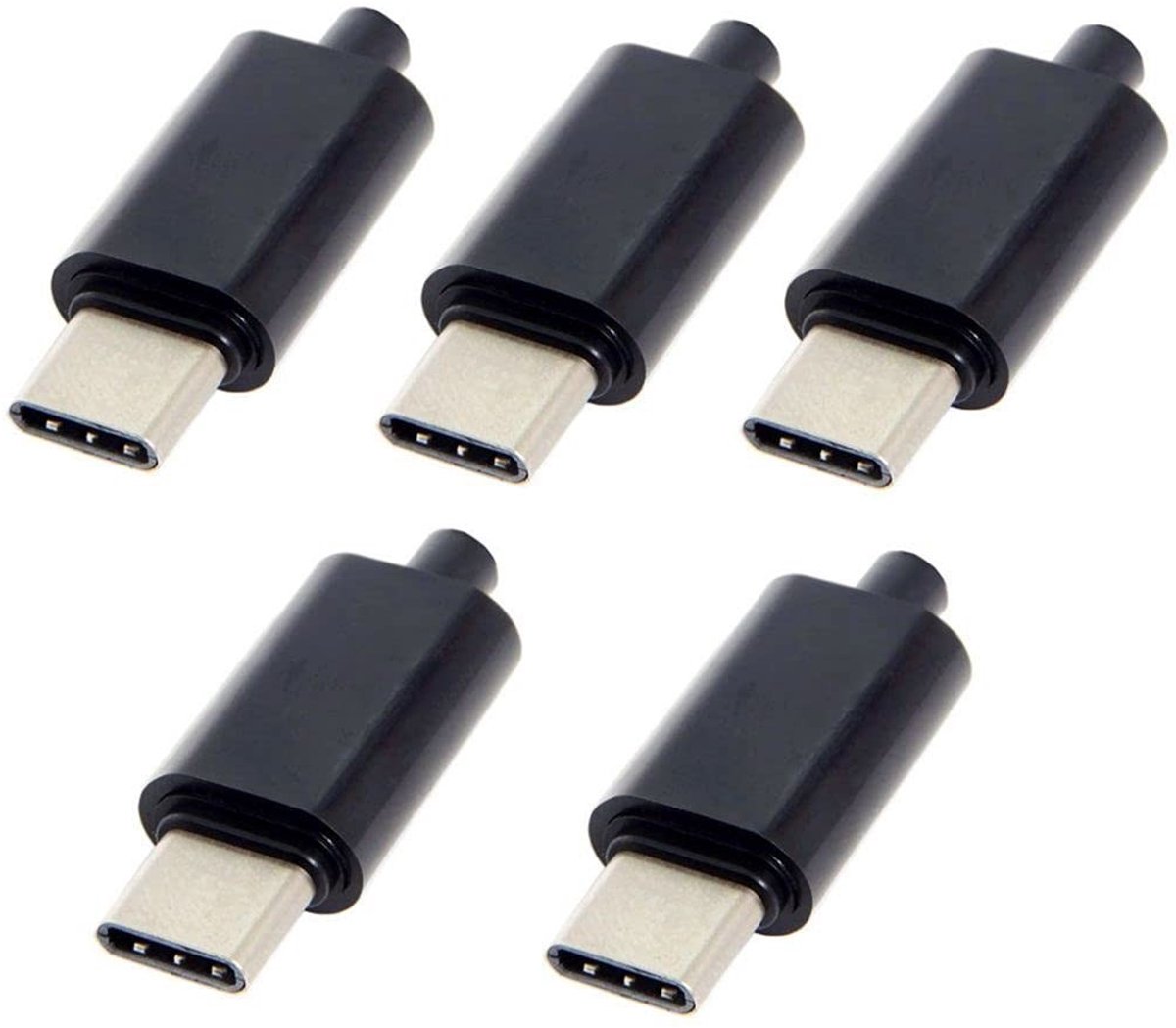 5x USB 3.1 Type C Male Connector met 3mm SR Behuizing - SMD Type