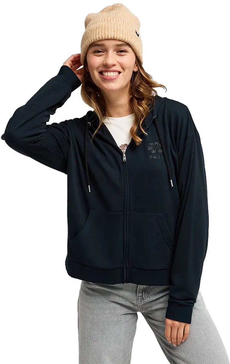 Roxy Surfing By Daylight Sweatshirt Met Rits S Vrouw Antraciet