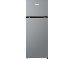 Heinner HF-M24ESE++ Koel-vriescombinatie – 204 L – Super Cooling & Super Freezing Functie – LED-verlichting – Omkeerbare Deur – Zilver – 5 Jaar Garantie