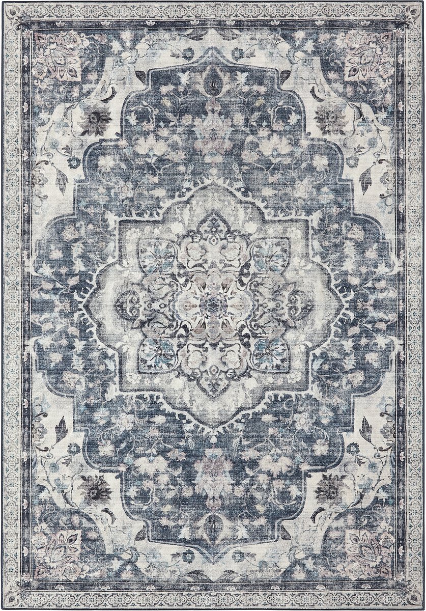 SONGMICS HOME - Tapijt - Vintage Stijl Vloerkleed - Antislip - Wasbaar - Voor Woonkamer Keuken Hal