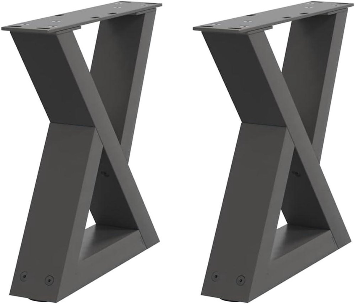 Salontafelpoten Set - Onderstel Tafel - Meubels Maken - Verstelbare Voetjes - 40x30 cm - Antraciet