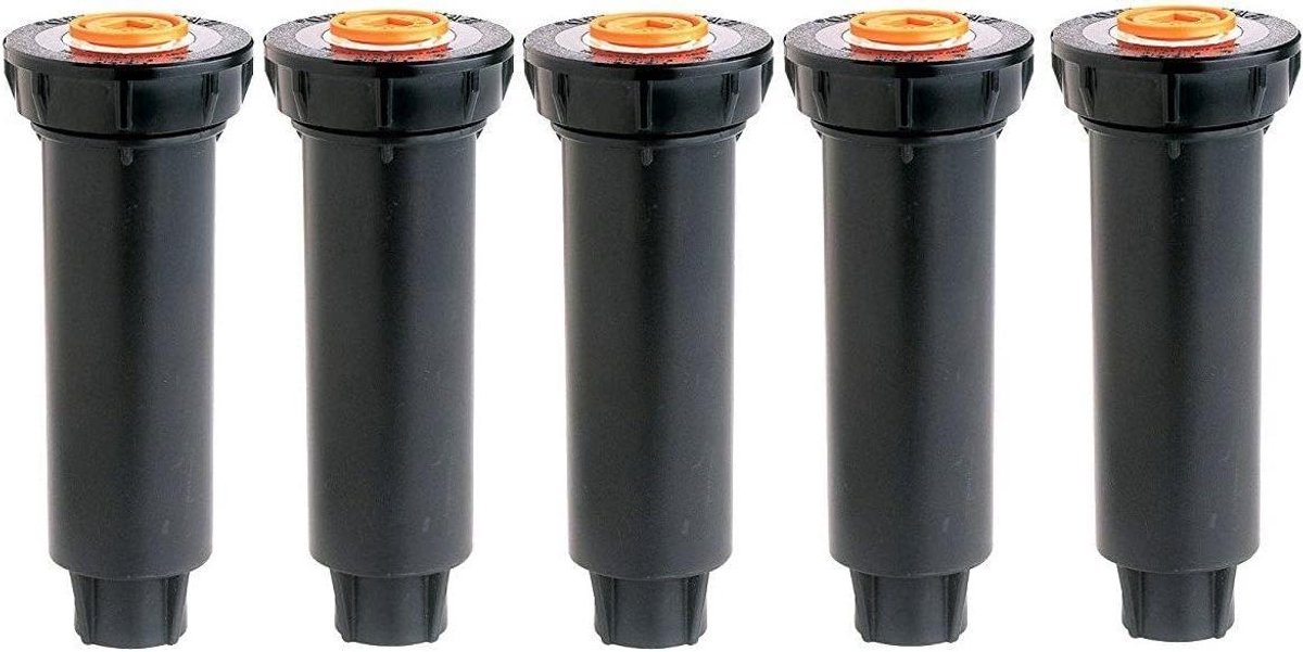 Pop-up sproeier - Gazon sproeier - Gazon besproeien - Roestvrijstalen veer - 4 inch - Zwart
