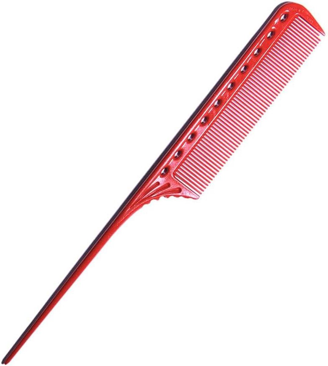 Kam Met Staart - Wikkelkam Styling - Professioneel Haar Vormgeven - Precisie Ontwerp - 256 cm Lengte - Rood