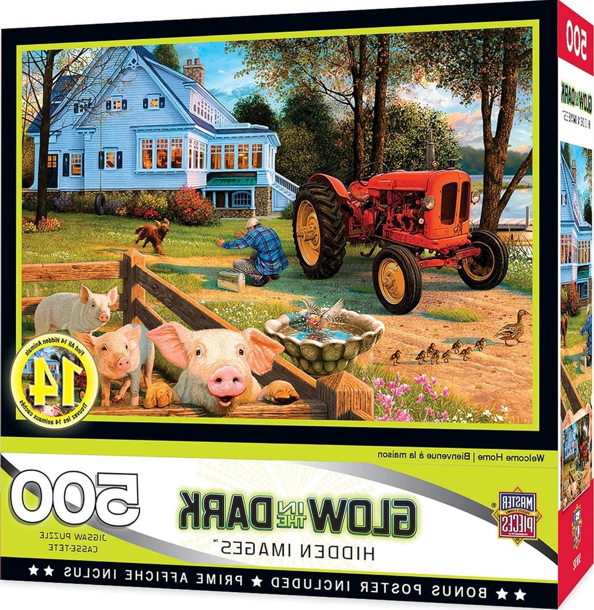 Legpuzzel Glow In The Dark - Puzzel 550 stukjes - Ontspanning thuis - Glow in the dark effect