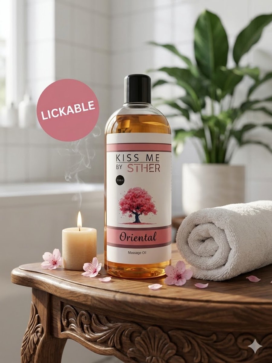 Sther Premium Massageolie - Oriental - Royale 500ml - Professionele Kwaliteit Glijmiddel op Oliebasis - Met Avocado-olie - Ultra Langdurig Glijvermogen thumbnail 3
