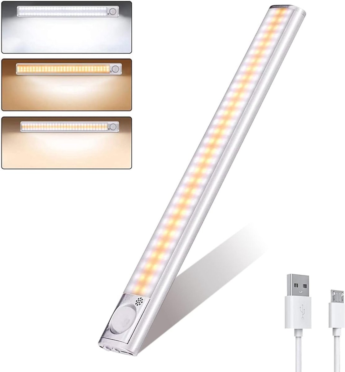 HEZIVO® Keukenverlichting Onderbouw - Onderbouwverlichting Oplaadbaar - Kastverlichting - 3 Kleuren - USB