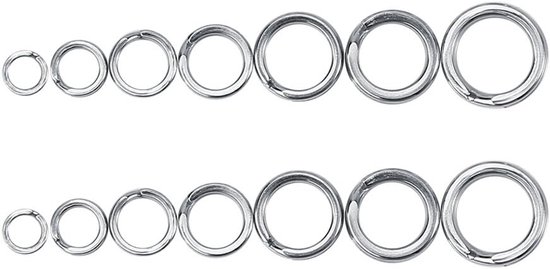 VGEBY Split Rings 50pcs/100pcs - Roestvrijstalen Visaccessoires voor Lures en Rigs van VGEBY — afbeelding 3