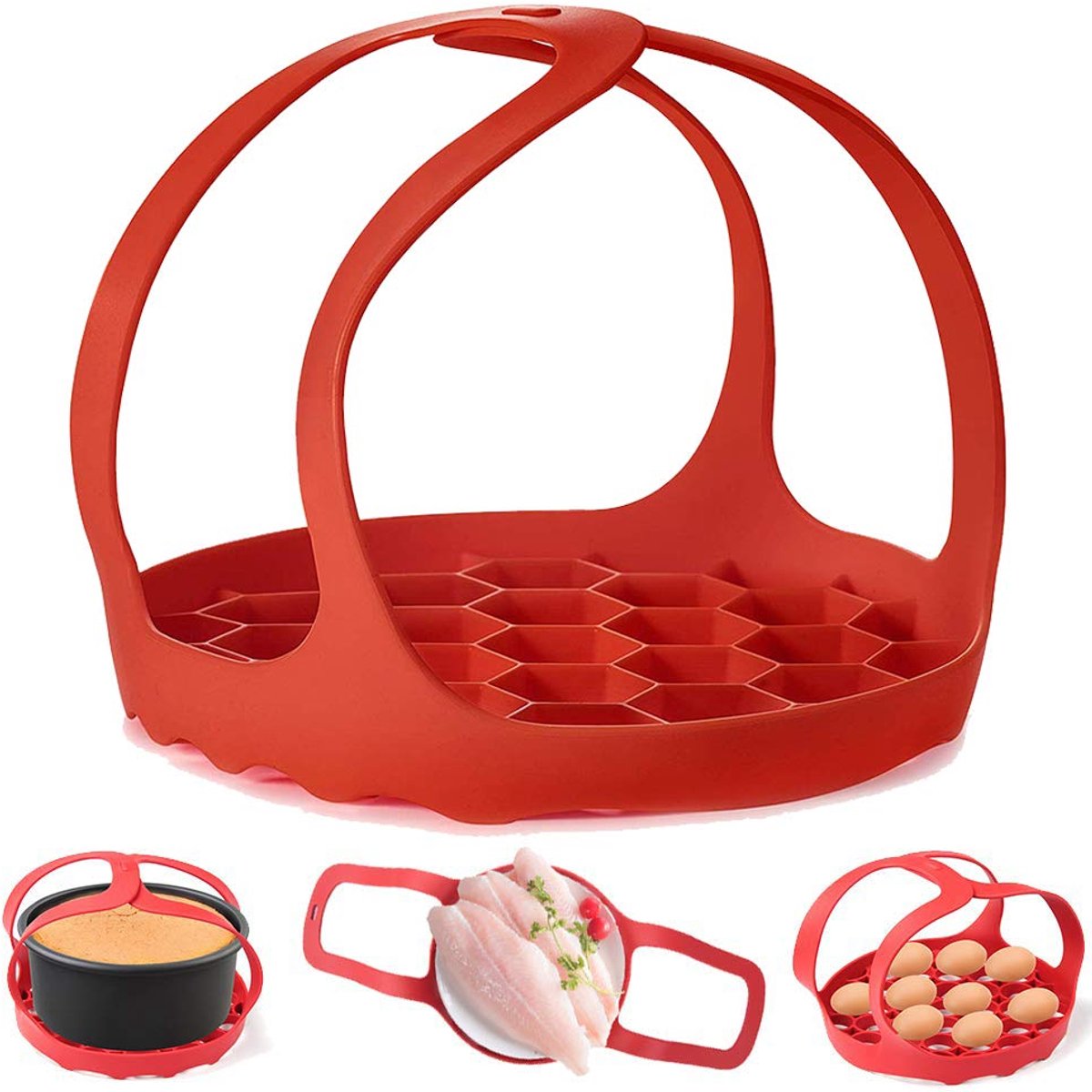 Silicone Bakvorm - Rood - Multifunctioneel - 6Qt/8Qt
