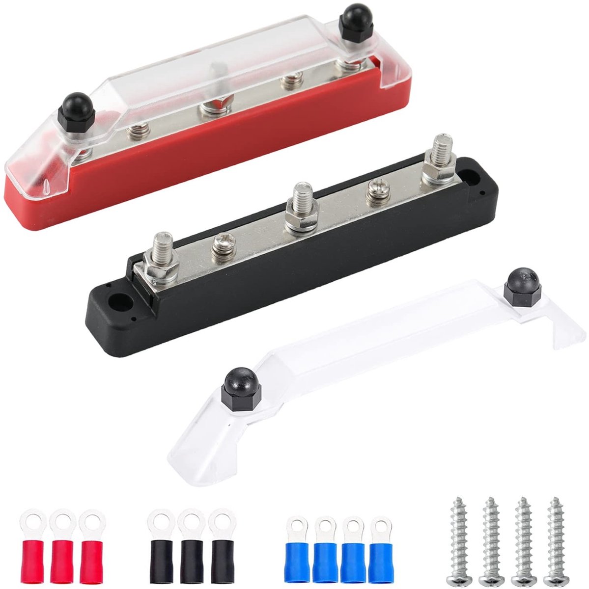 Allecto - 5-weg Power Verdeelblok - 5-polige Accubussysteem met Ringconnectors