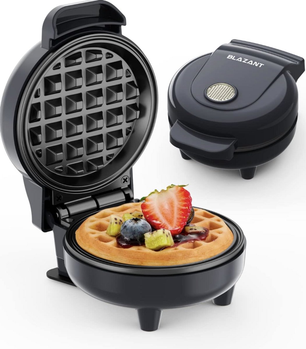 Mini Wafelijzer Belgisch Wafelijzer Compact 550W Voor Kinderfeestjes Familie en Feestdagen