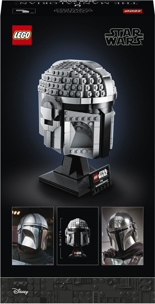LEGO Star Wars The Mandalorian helmset voor Volwassenen - 75328 — afbeelding 7