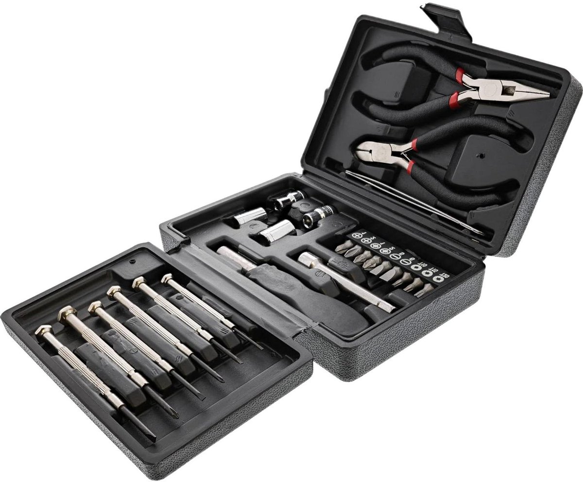 Gereedschapsset - Tool Box - Fijnmechanica - 25 Delen - 2.01 x 2.01 x 2.01 cm - Grijs