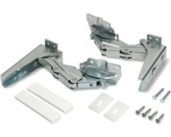 Scharnieren koelkast - 2 stuks - koelkast scharnier - geschikt voor Whirlpool Bauknecht Hettich - 481231018626 - C00636779