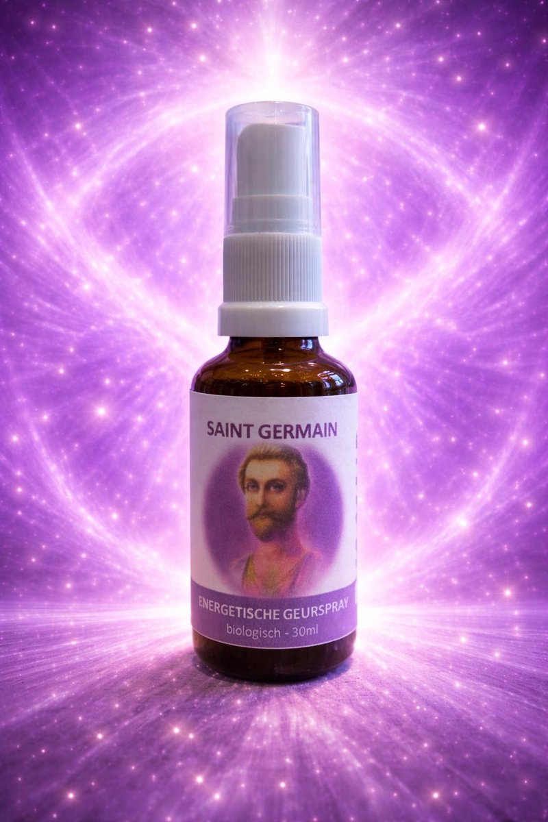 Beschermingsspray Saint Germain Violette Vuur Spray - 30ml - Spirituele Zuivering & Buis van Licht