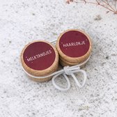 Bewaardoosjes set | melktandjes & eerste haarlokje | tandendoosje | melktandjes bewaren | haarlokdoosje | Bordeaux