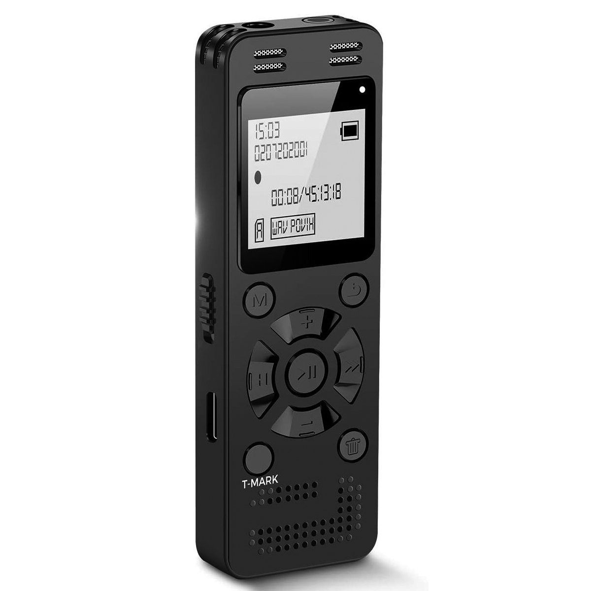 Digitale Voice Recorder - Voice Activated Recorder -Als Mp3-Speler En Usb-Stick - 64GB- 54 Uur Contin Gebruik - Ideaal Voor Colleges Vergaderingen Interviews