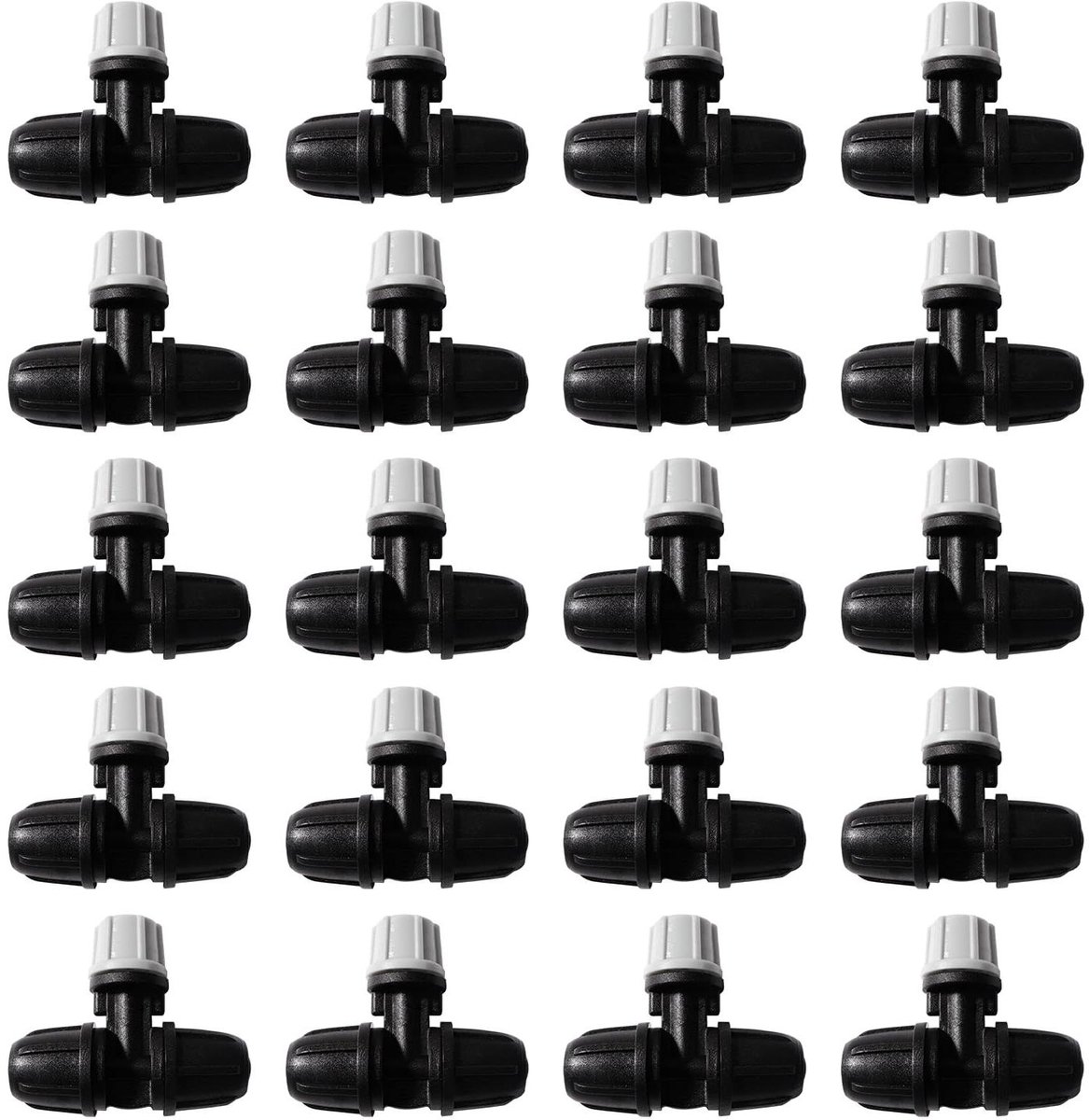 Druppelslang Sprinklers - Micro irrigatie sproeiers - Gazon bewateren - Verstelbare waterstroom - 0.7-0.9 m² bereik - Grijs