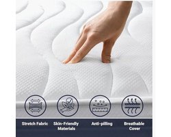 Topper SoftSense 180x200 - Topdekmatras 16 - NASA Traagschuim