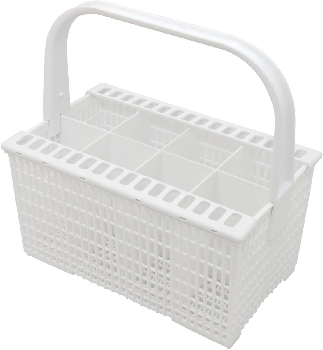 Vaatwassermand Bestek - Bestekmand Vaatwasser - Dagelijks Servies - Robuust Kunststof - Compact Design - Wit