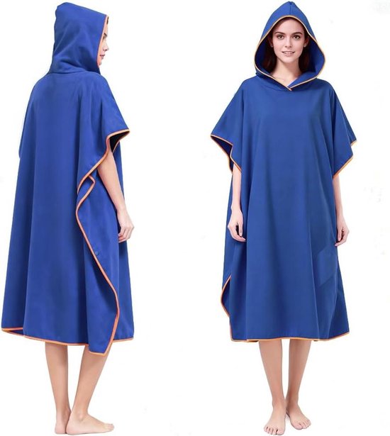 Winterponcho met knopen, warme en draagbare deken van zacht en