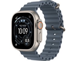 Apple Watch Ultra 3 Cellular 49mm Natural Titanium Case with Anchor Blue Ocean Band