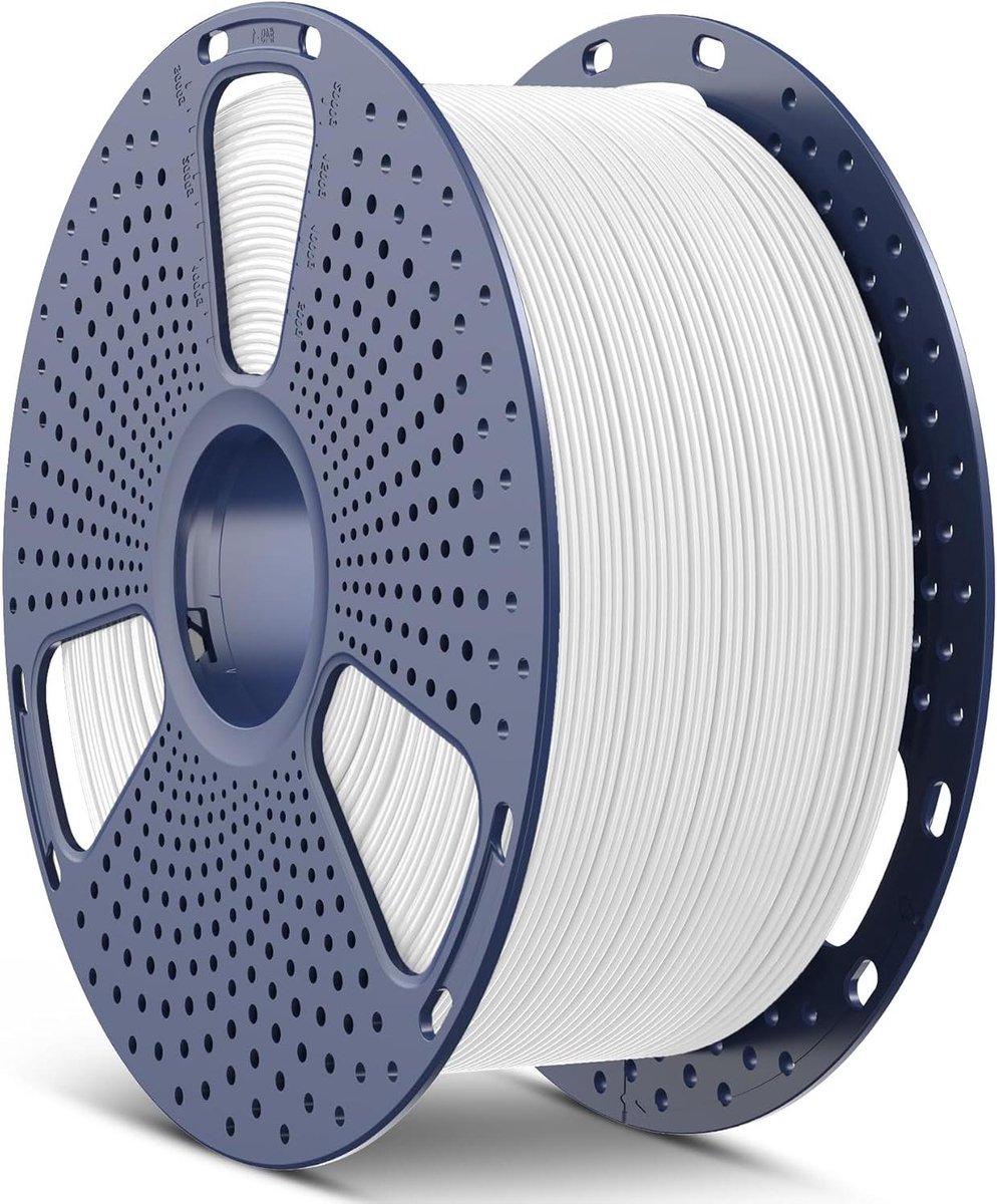 3D Printer Filament - PETG Materiaal - Robuuste Prints - Minder Draad - 1.75 mm - Wit