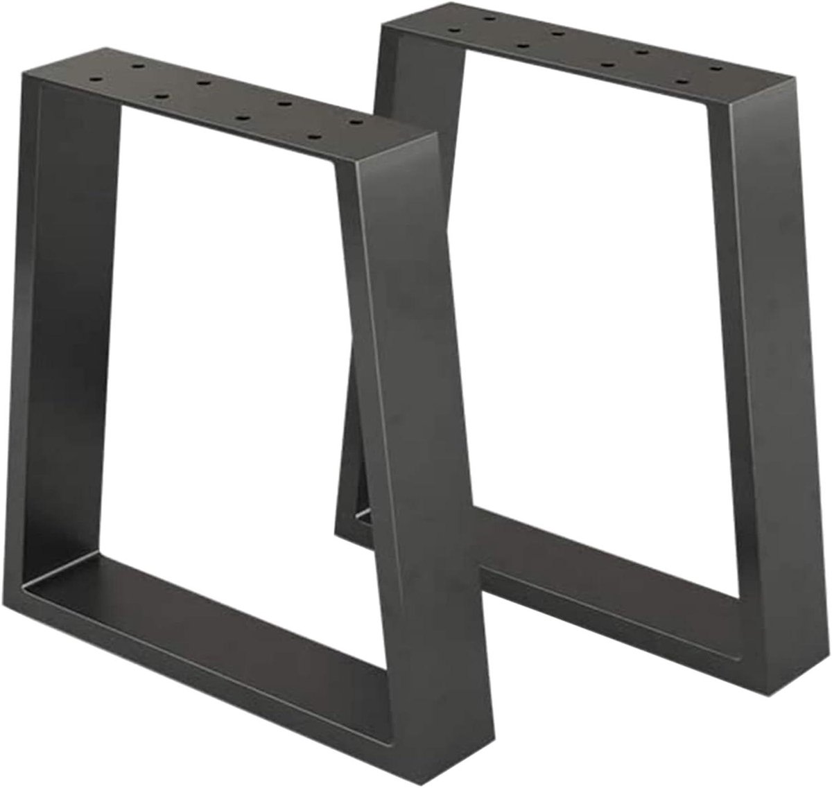 Tafelpoten Set - Meubelonderstel - Doe-het-zelf Meubels - Stabiel Stalen Frame - 42x30-40 cm - Mat Zwart