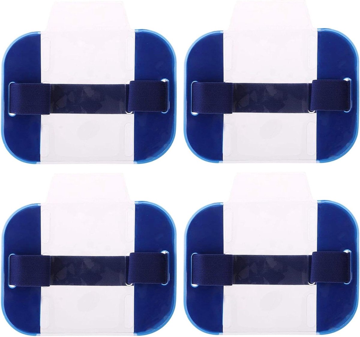 Arm Band Kaarthouder - ID Houder Arm - Snelle Identificatie - Waterdicht en Verstelbaar - 14.7 x 14 cm - Blauw