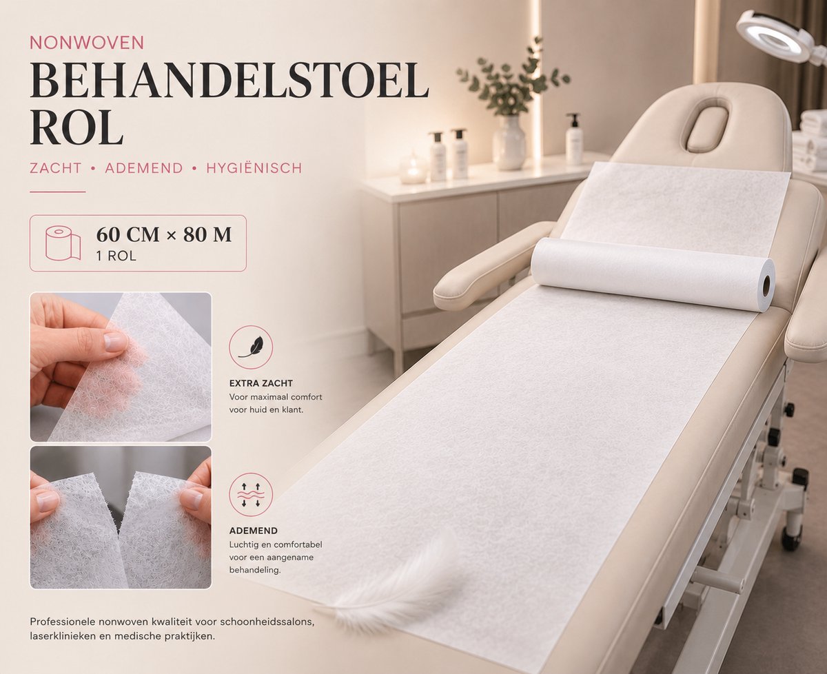 Behandelstoel hoes wegwerp nonwoven onderzoekbank hoes: Hygiëne in Rol Wit Wegwerp Onderzoekbankpapier
