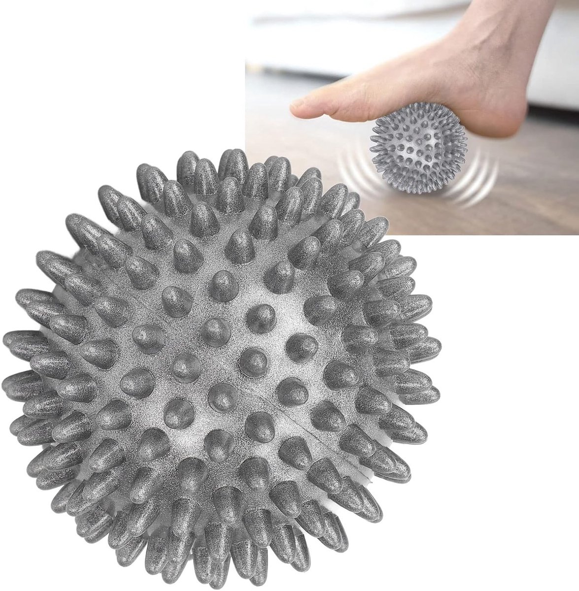 Spiky Massagebal voor Spierontspanning en Pijnverlichting, Perfect voor Voeten, Schouders, Nek en Rug, Zelfmassage Tool voor Sore Muscles