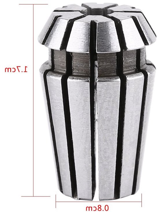3 Stuks ER11 Collets voor CNC Graveermachine - 1/8 inch (3.175mm), 4mm en 6mm - Precisie Gereedschap voor Frezen en Draaien — afbeelding 5