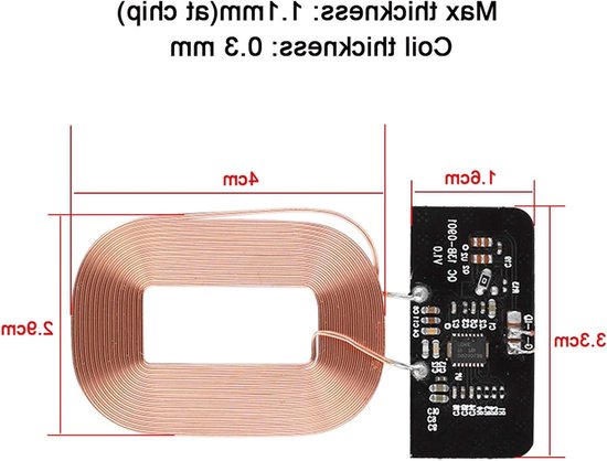 Draadloze Oplader Ontvanger voor DIY Projecten - Qi Standaard Oplaadspoel, 5V 1A, Circuitbord voor Smartphone Accessoires — afbeelding 3