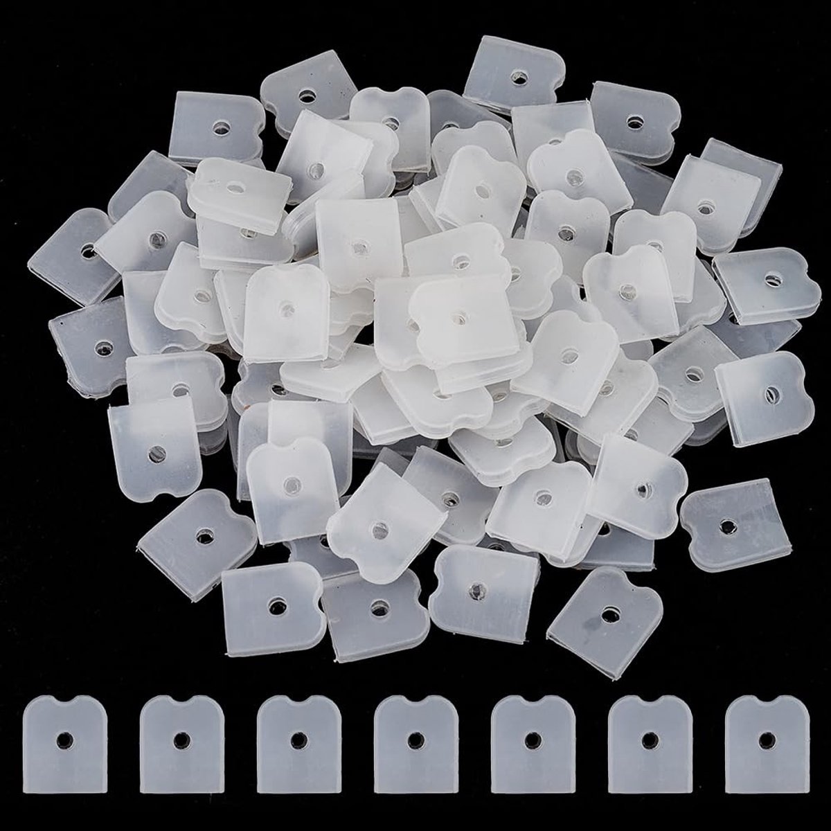 Dailygoods - Dailygoody - Siliconen Eindkappen - Flexibel en Comfortabel - Wit - Ondersteuning voor Shapewear - 100Pcs Siliconen Tips - Geschikt voor Corsetten