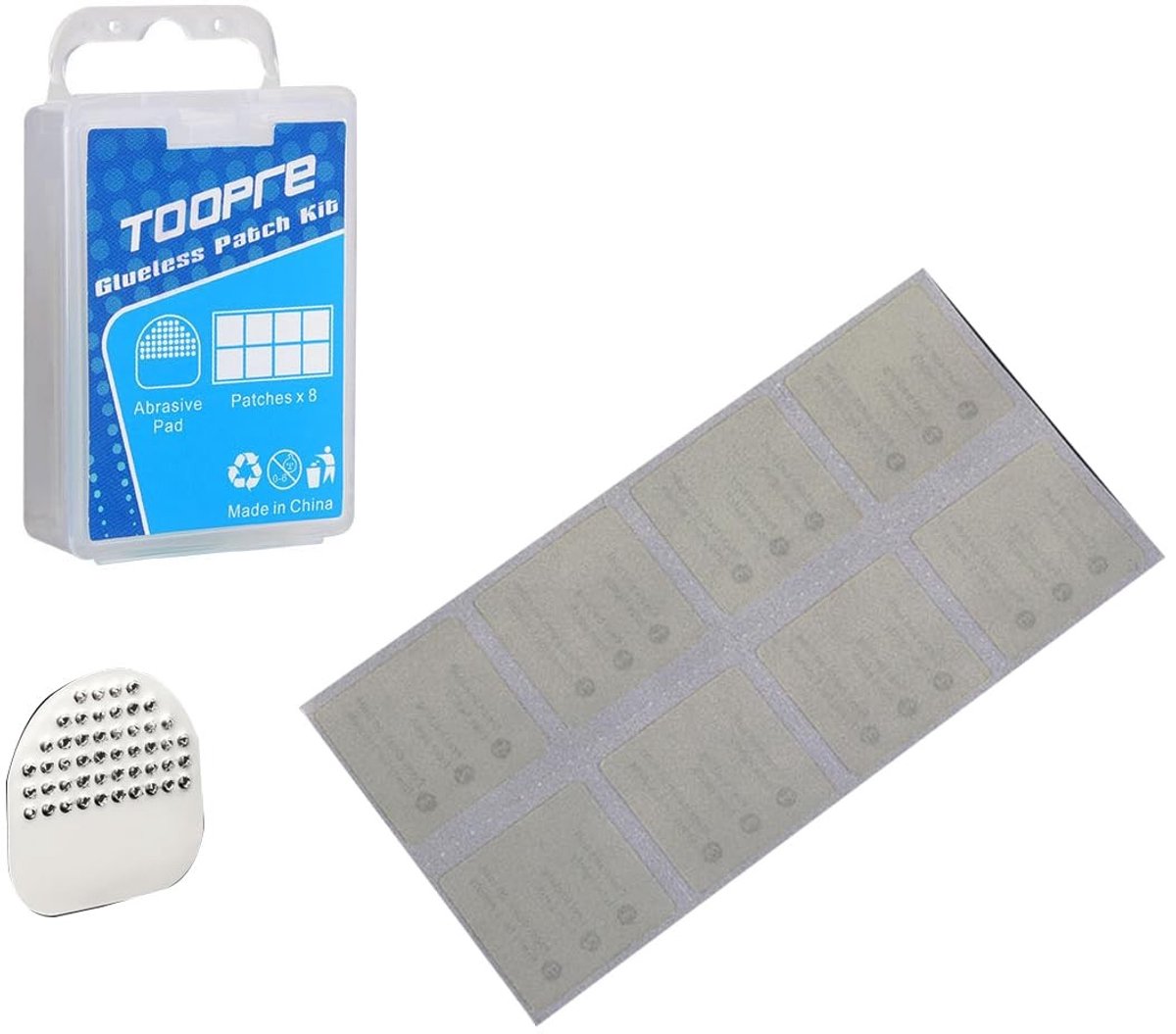 Dailygoods - Dailygoody - Pack van 8 Zelfklevende Fietspatch Kits voor Snelle Reparaties