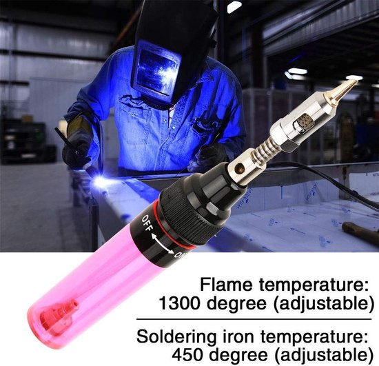 Dailygoods - Dailygoody - Draadloze Butaan Gas Loodgietijzer - 1300°C - Handzaam en Praktisch - Professioneel - Koken - Onderhouden - Geschikt voor Loodgieters - C — afbeelding 3