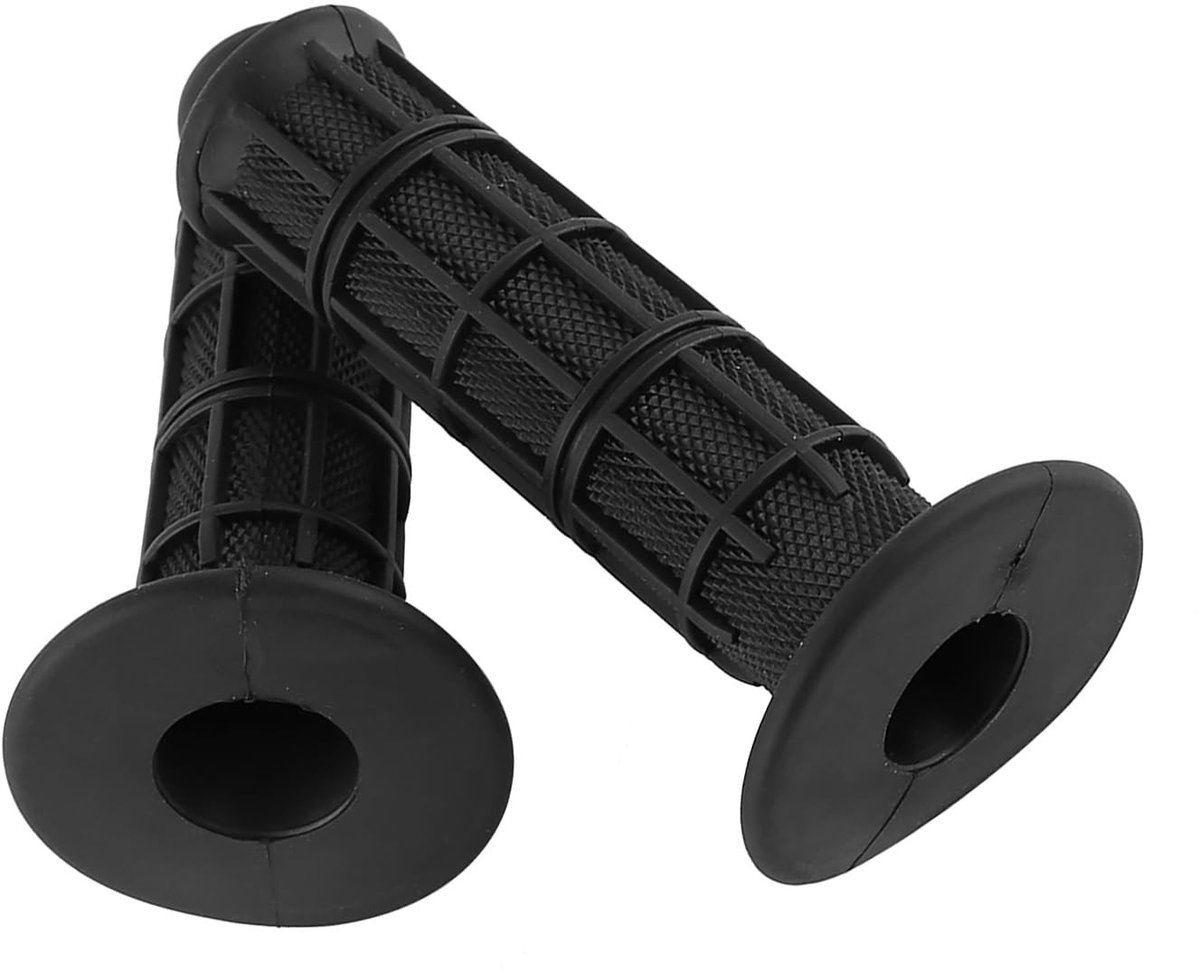 Dailygoods - Dailygoody - Universele Rubber Handvatten - Zwart - 22 mm - Motorfiets Accessoires - Duurzaam - Geschikt voor Crossmotoren