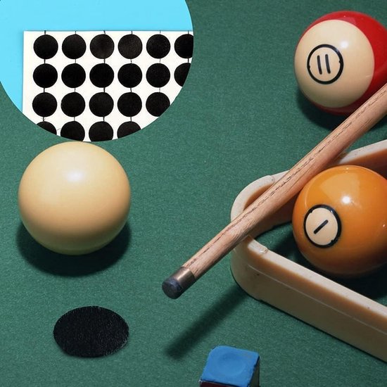 Dailygoods - Dailygoody - Pooltafel Marker Dots - 100 Stuks Billiard Punt Stickers voor Snooker en Biljart van Dailygoods — afbeelding 5
