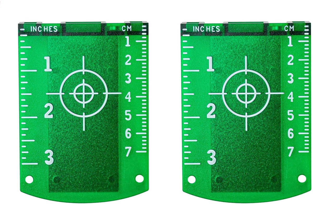 Dailygoods - Dailygoody - Laserdoelbord - Magnetisch - Nauwkeurige meting - Groen - Laserschietschijf - Geschikt voor lasermeetapparaat - Precisie in constructie