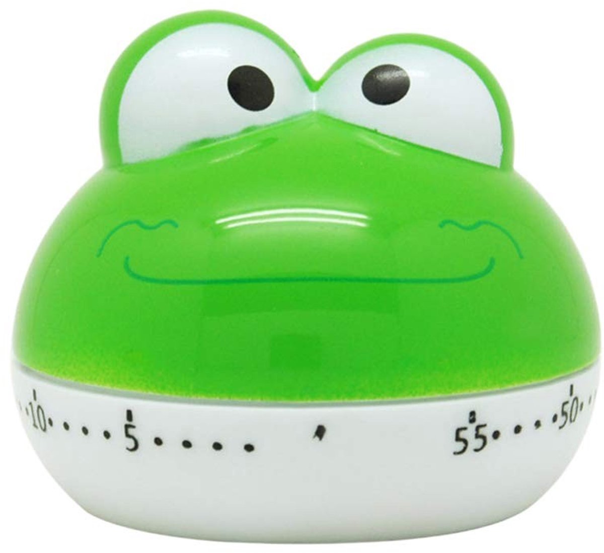 Dailygoods - Dailygoody - Keukentimer - Eierwekker - Functioneel keukenhulp - Groen - Kikker design - Ideaal voor koken en bakken - Duurzaam kunststof