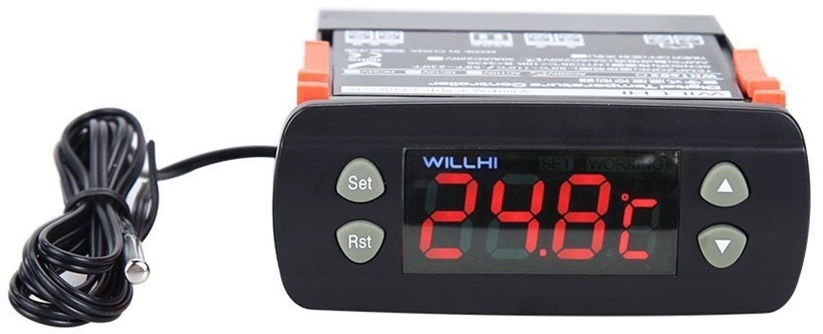 Dailygoods - Dailygoody - Digitale Temperatuurregulator - Temperatuurregeling - Voor Reptielen en Aquaria - Bereik van -50°C tot 110°C - Nauwkeurige meting - Gesch.