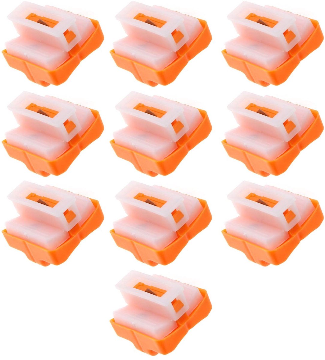 Dailygoods - Dailygoody - A4 Snijbladen - Vervangingssnijbladen - Veilig druksysteem - Oranje - Papercutter - Geschikt voor A4 papier - 10 stuks