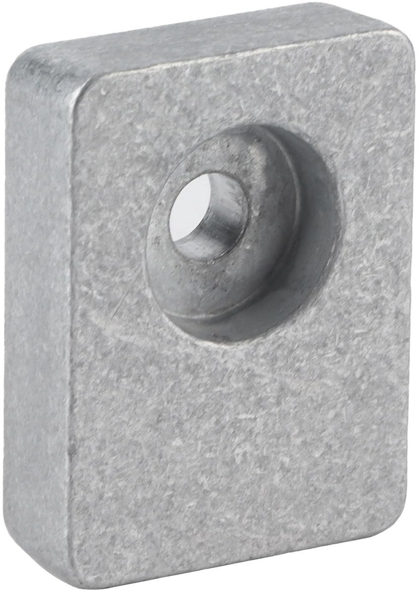 Dailygoods - Dailygoody - Buitenboordmotor Anode - Zink Anode - Duurzaam en Betrouwbaar - 10,7 x 7,5 x 1,2 cm - Geschikt voor DF25-DF300 - Voor Evinrude 5035786