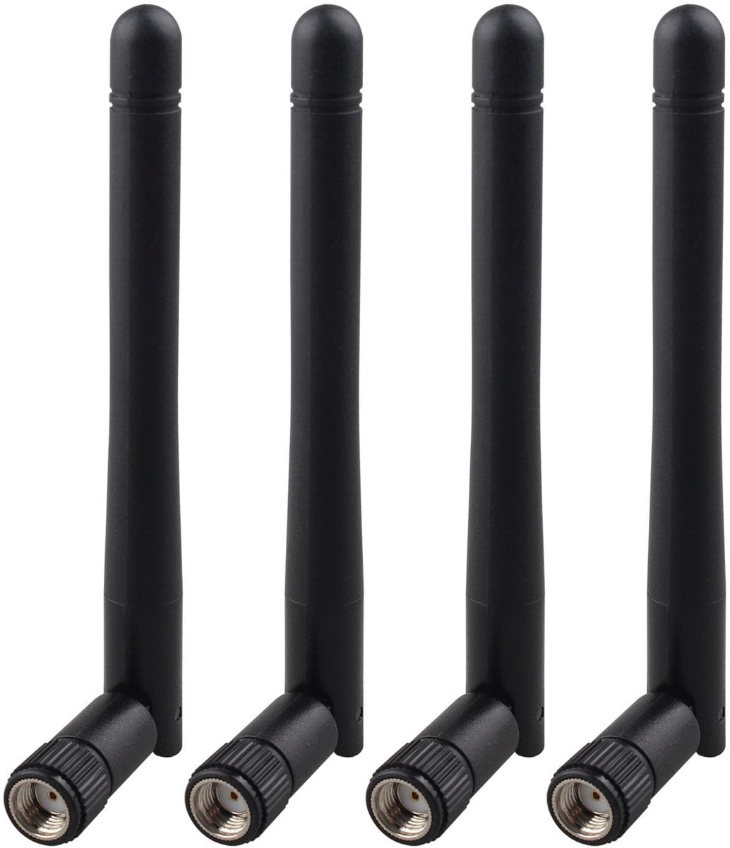Dailygoods - Set van 4 Dual Band WiFi Antennes voor Beveiligingscamera's en Draadloze Netwerken