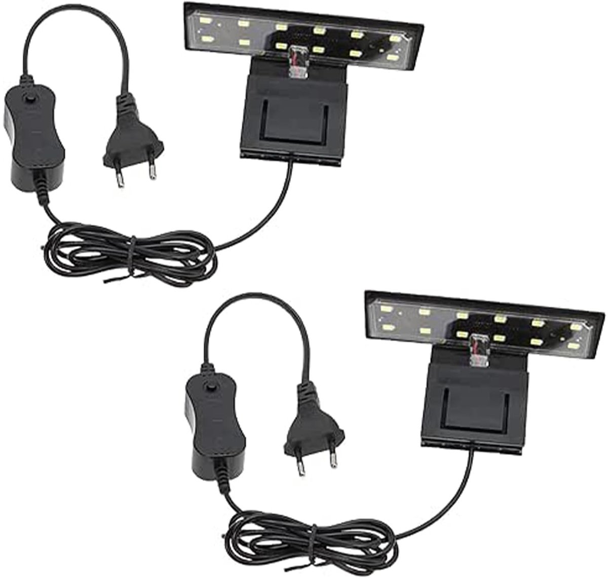 Dailygoods - Set van 2 LED Aquariumlampen voor Waterplanten en Vissen