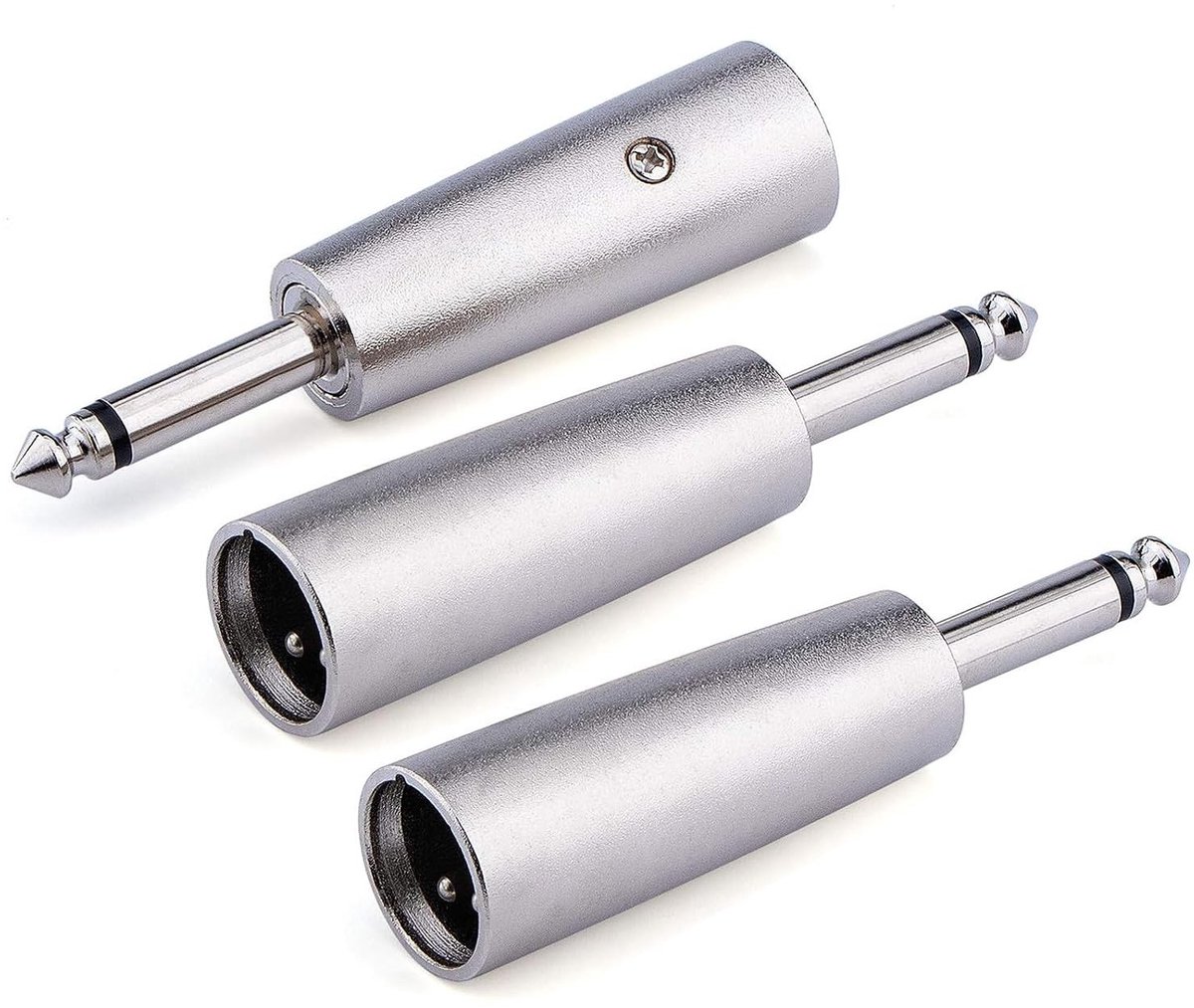 Dailygoods - Dailygoody - Audioconnectors - Unbalanced XLR Male Adapter - 1/4 Inch Formaat - Geluidsverbinding - Professionele Audio - Geschikt voor Studio - Compa