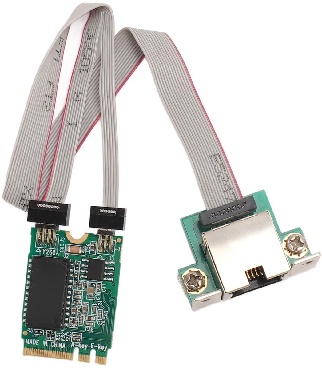 Dailygoods - Dailygoody - M.2 A E Netwerkkaart - Gigabit Ethernet - Server Adapter - I210AT Chip - Ondersteunt 1000/100/10Mbps - Geschikt voor Server - 79mep...