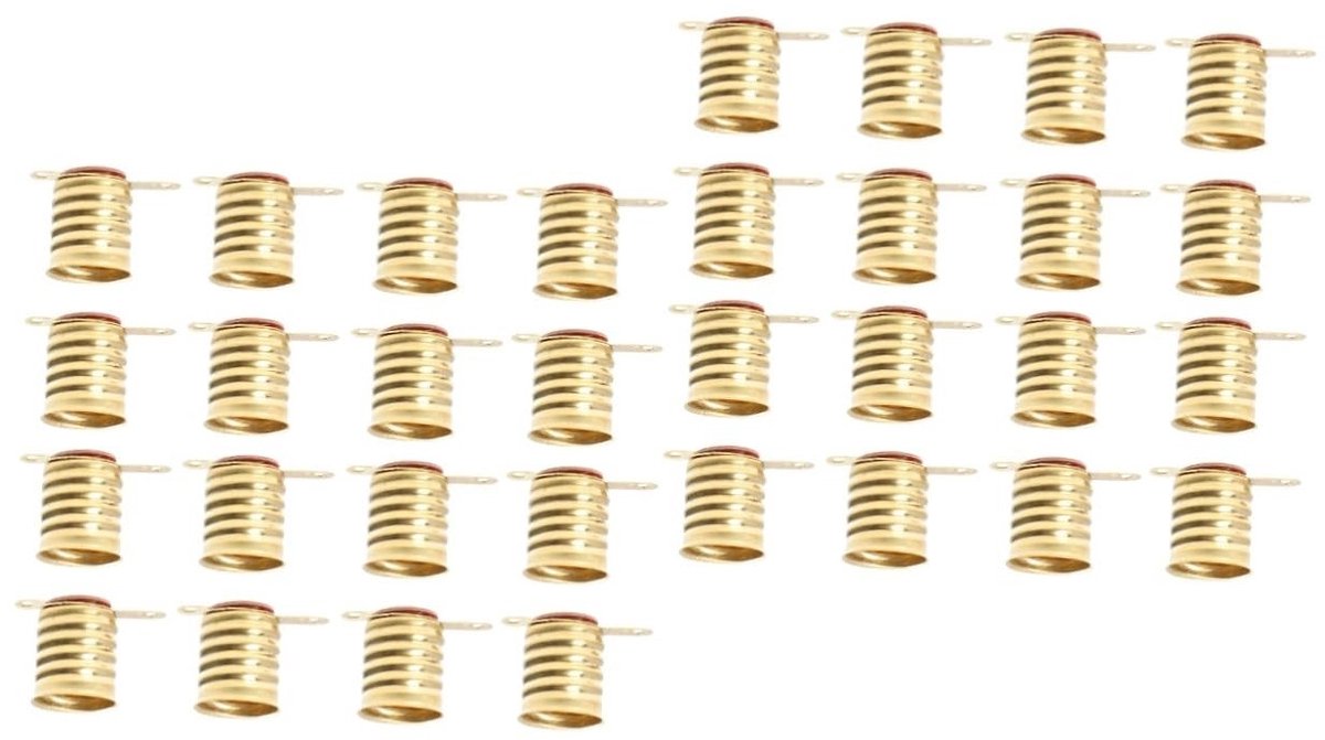 Dailygoods - Dailygoody - E10 schroeven lamphouder - miniatuur lampvoet - 50 stuks - brons - gloeilampfitting - perfect voor thuisexperimenten - 12 volt