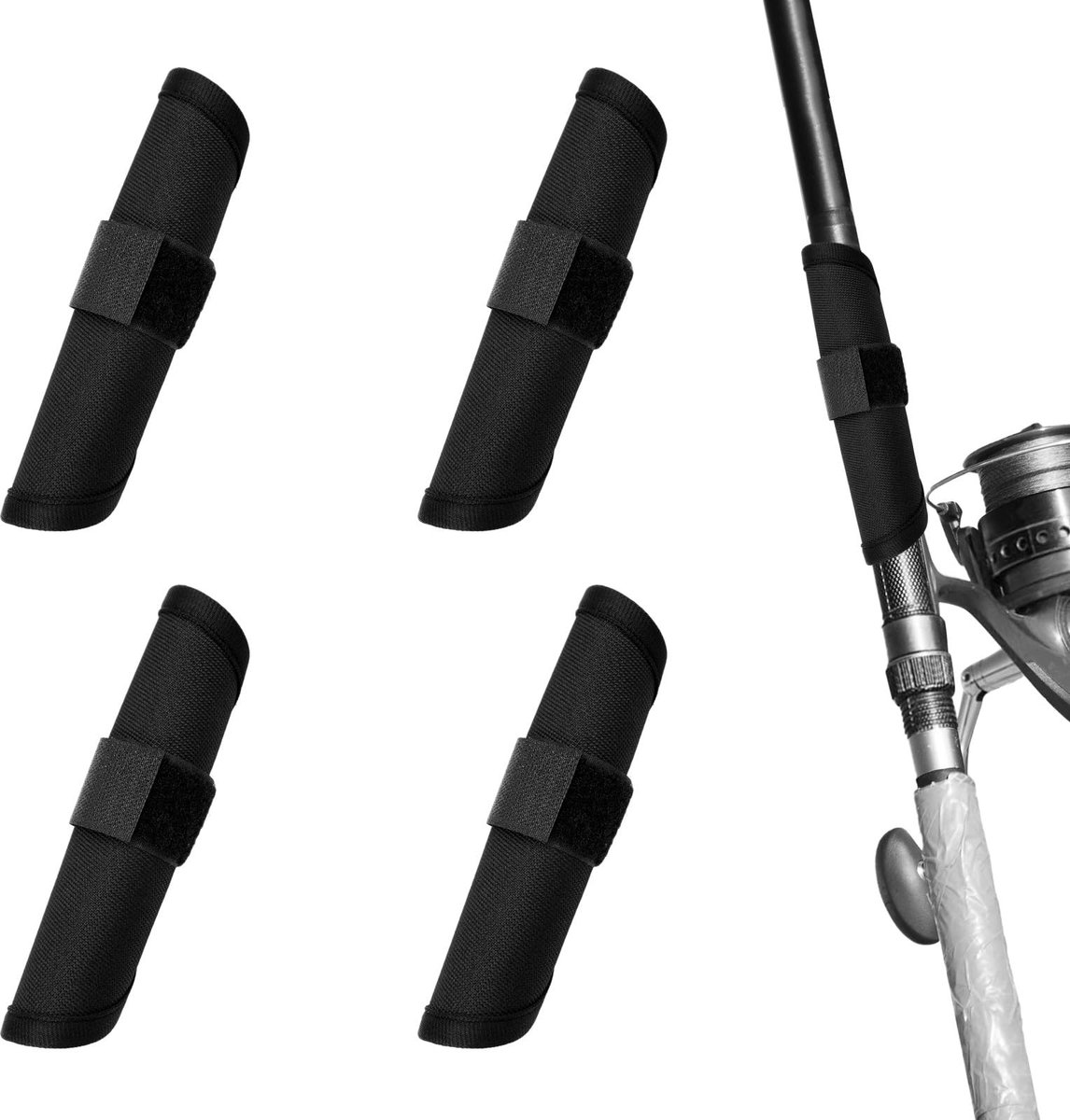 Dailygoods - Set van 4 Nylon Vislokdoosjes voor Vissers