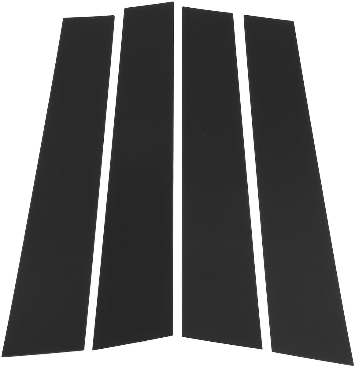 Dailygoods - Dailygoody - Deurpilaar Raamtrim - Anti-Kras Sticker - Duurzaam - Zwart - Pilaar Posts - Geschikt voor Volkswagen Tiguan 2009-2015 - Exterieur Cover
